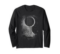 Acoustic Guitar Player Six String Classic Rock & Roll Maglia a Manica