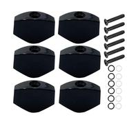 Acoustic Guitar Tuning Pegs - 6-Piece Metal Square Machine Head Set | Replacement Tuning Knobs for Guitar Upgrade, Repair, Maintenance, Musician, and Home Studio