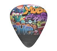 Acoustic Variety Pack Plettri per Chitarra Confezione da 12 Compresi Plettro per Chitarra Sottile, Medio e Pesante Graffiti Hip Hop