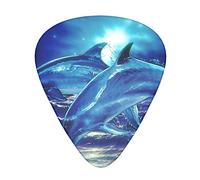 Acoustic Variety Pack Plettri per Chitarra Confezione da 12 Compresi Plettro per Chitarra Sottile, Medio e Pesante Blue Ocean Dolphin