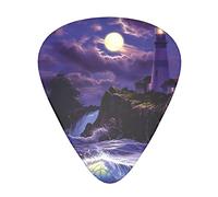 Acoustic Variety Pack Plettri per Chitarra Confezione da 12 Compresi Plettro per Chitarra Sottile, Medio e Pesante Moonlight Lighthouse