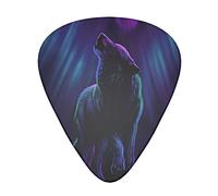 Acoustic Variety Pack Plettri per chitarra Confezione da 12 inclusi plettri per chitarra sottili, medi e pesanti Wolves Howl In The Northern Lights