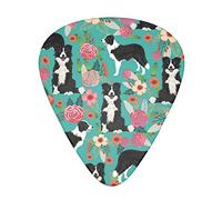Acoustic Variety Pack Plettri per chitarra Confezione da 12 Plettro per chitarra sottile, medio e pesante Border Collie Florals