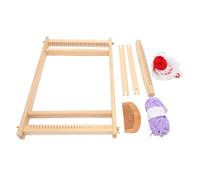 Acouto 1 Set Kit Telaio per Tessitura Multiuso Innovativo Educativo Fai da Te Fatto a Mano Telaio per Tessitura in Legno per Bambini Sviluppare Interesse Giocare Occhio Motore Coordinazione della