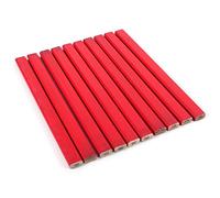 Acouto 10 Pezzi Matite Ottagonali Rosse Dure 175mm per Costruttori e
