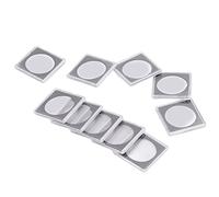 Acouto 10 Pezzi Porta Moneta Ad Alta Trasparenza Usura un Custodia per Monete Quadrati Acriliche per Raccolta di Monete Buone Prestazioni Non Bollcoin Collection Casecoin Raccolta Boxcoin