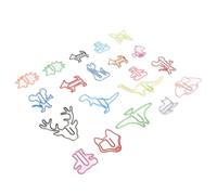 Acouto 100 Graffette a Forma di Animale, Colori Assortiti Divertenti e Carini, Segnalibri in Metallo, Graffette per Libri, Appunti con Set di Carta da 100 Pezzi, Porta Colorati di Carini e