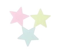 Acouto 100 Splendidi Adesivi Fluorescenti Notturni Luminosi, Decorazioni per la Casa, Adesivi da Parete per la Cameretta dei Bambini o per lo Spazio degli Appassionati, Blu con Stella Luminosa per