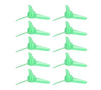 Acouto 10pcs 70mm 3 Pale a di Plastica Giocattolo Fai - -te Barca per Auto Rc Accessori Rotanti 2 Mm Buca 3 Pale Propellere a Propulsione 70 Mm Propellere a Propulsione (GREEN)