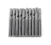 Acouto 10pcs a Flauto a Flauto a Taglieria Bit Utensili Cnc 3,175 Mm Diametro 22 Mm Lunghezza di Taglio Mulino Mulino Gambo Bitcnc Bitscnc Bitscnc