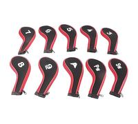 Acouto 10pcs Copri di Ferro Neoprene Copertine Putter Set Protector Case Accessory () Segni di identificazione. qualità. Nick di Materiale da Protetti di Guarnizione Facile da Copertina (rosso)