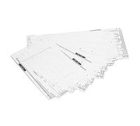Acouto 15 Pezzi Carta Perforata per Macchina per Maglieria, Modello di Tessitura in Plastica Morbida per KH868 KH860 KH881 KH891 KH892 KH893 KH894, Strumento Essenziale per Artigiani