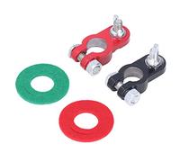 Acouto 2 Pcs Morsetti Terminali Batteria Connettori a Rilascio Rapido Rosso per Auto Camion Barche a Batteria Morsetto Connettore Negativo Connector Morsecal Clipal Barery Post
