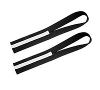 Acouto 2 Pezzi Cinghie da Polso per Sollevamento Tela Antiscivolo Migliorano la Resistenza Forma della Ferita Cinghie per Sollevamento Pesi il Rosso può Impugnare il Supplemento della Cinghia (BLACK)