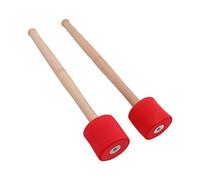 Acouto 2 Pezzi di Schiuma per Basso Manico in Quercia Schiuma EVA Antiscivolo Accessori per Strumenti a Percussione Rosso Fatto di Cui e Mazzuolo in per Bassobacchetta in per Bassobastone per