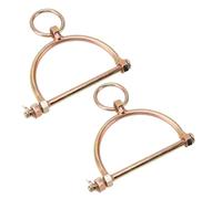 Acouto 2 PZ Anelli da Naso per Mucca Morsetti per Naso per Mucca Pinze per Anelli per per Bovini in Acciaio Inossidabile Mezzo Zoccolo a Forma di per Fattoria Ranch Causa un Carico Leggero Anello