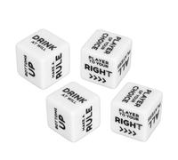 Acouto 2 Set di Dadi dell'ordine Inglese Bianco Leggero Istruzioni di Azione Divertente da Dadi per i Giochi per Famiglie dei Giochi da Tavolo Sono Feste per la Famiglia di Tavoli KTV. Altre Uscite