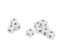 Acouto 20 Pezzi di Insegnamento da Dadi Set Matematica Dadi da Matematici Matematica Insegnamento Classroom Suplica la Stessa del Colore. Plastica di Impatto Eccellente Dimensione dei Rende