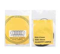 Acouto 200pcs Watch O Ring Gaskets Waterproof Rubber Seals for Watch