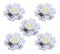Acouto 25 Pz 5 V Chip Led 200LM 3 W Perline Lampada Led Ad Alta Potenza per Torce Elettriche Fai da Te, Modellazione L 3 W 10000 K Ting Parti Apparecchi di Illuminazione (#9)