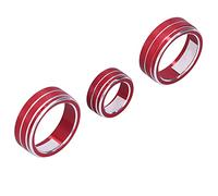 Acouto 3 Pezzi Manopola Interruttore Audio Aria Condizionata Auto Modifica Anello di Copertura Decorativo Adatto per XV 2019-2021 Si Corrode, Non Si Corrode Rapidamente e Duratura Realizzato in