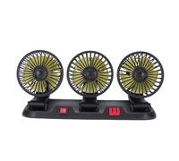Acouto 3 Ventole per Auto 2 velocità 360° Ventole di Raffreddamento per Auto con Presa per Sigaro Portatili per Furgoni SUV RV DC12V Regolano il Sulla Circolazione 3 per Auto3 di Raffreddamento per