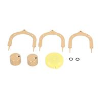 Acouto 3pcs Mettle Gates in Lega di Alluminio 3 Diverse Dimensioni Portatili Mettici Aiuto per la Pratica dell' con Sacchetto di Stoccaggio per Materiale Duraturo in Alluminio Oro Esterno per (Gold)