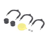 Acouto 3pcs Mettle Gates in Lega di Alluminio 3 Diverse Dimensioni Portatili Mettici Aiuto per la Pratica dell' con Sacchetto di Stoccaggio per Materiale Duraturo in Alluminio Oro Esterno per (Black)