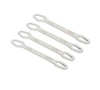 Acouto 4 Pezzi Chiave Autoserrante a Doppia estremità Multifunzione 60HRC Elevata Durezza da 8 a 22 Mm Chiave in Acciaio Forgiato a Impatto Argento Autoserrante a Doppia EstremitàUniversale (SILVER)