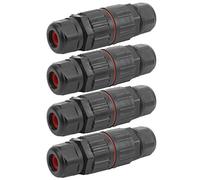 Acouto 4 Pezzi Connettore 3 Pin in Uscita per Luci a LED per Esterni Giardino Stradale Il Metodo IP68 è Facile Collegare con Connettore 3 Pin Impermeabile Morsettiera Impermeabile Cavo