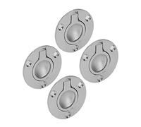 Acouto 4 Pezzi M5 Maniglia Ad Incasso Rotonda per Ponte Rotondo in Acciaio Inossidabile Resistente all'usura per Barca Rotonda Maniglia Ad Incasso Lucidata Squisita una M5 a per Piattaforma