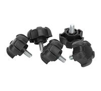Acouto 5 Pcs Bullone a Manopola Regolabile in Plastica a Stelle Mantello di Bloccaggio a Vite a Vite a Vite M6 M6 10 Mm ergonomico? Twow Bullfive Regolabile Bullfive? Manico a Vite