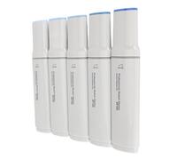 Acouto 5 Pennarelli Jumbo per Pittura, Testa Larga e Larga, Assorbimento Fluido Dell'inchiostro, Pennarelli Jumbo Artistici, Penne a Gesso Liquido per Lavagna, Finestra, Vetro, (colore blu)