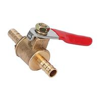 Acouto 5 Pezzi Valvola Tubo Ottone Doppio Connettore a Innesto Valvola Raccordi per Tubi12mm Non Facile Alta Temperatura Valvolavalvolavalvola in Ottoneraccordo Valvolavalvola a Sbarre (6MM)