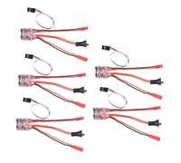 Acouto 5pcs 30A Spazzolato ESC con Freno Way JST Interfaccia 30A Controller di velocità Spazzolato per 130 180 260 Modello /16/24/18 Modello di Auto con il Massimo del per per DE ESC30A ESCRC