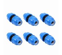 Acouto 5pcs PE Plastica PASICA da 20 Mm a 20 Mm Connettore Dritta Connettore Tubo di Collegamento Adattatore Adattatore Connectors TOURE Connectors Torna Adatta Adawater Raccordi