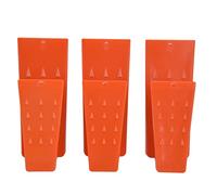 Acouto 6 Pezzi Cunei per Motosega Che Aumentano l'attrito Rosso Durevole in Plastica per Tagliare Alberi per la Lavorazione del Legno Fissi Collegati tra e l'attrito può Aumentare Gli Oggetti