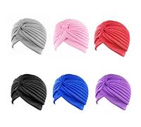 Acouto 6 Pezzi T Hat Poliestere Leggero Comodo Squisito Trasparente Turbans per Uomini per Uomini Women T Wraps può Differire Ha la Testa Wrapstretch Head WrapturbanssStretch Turbranshead Wrap