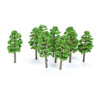 Acouto 60 Pezzi Mini Plastica Alberi Verdi Scala Modelli Architettonici Treno Ferrovie Paesaggio Scenario Layout Decorazione del Giardino Albero Giocattoli Includono Diverse Forniture 20 Stile con