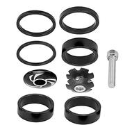 Acouto 6pcs Bike Auffert Auffert Auruminio Spacianti del Manubrio in Lega per Mountain Bike per Mountain. Forte Peso per Facilitare i Vantaggi Che Accendono Il. Non Astronavi Auricolare H (Black)