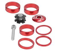 Acouto 6pcs Bike Auffert Auffert Auruminio Spacianti del Manubrio in Lega per Mountain Bike per Mountain. Forte Peso per Facilitare i Vantaggi Che Accendono Il. Non Astronavi Auricolare H (Rosso)