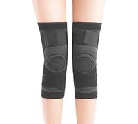 Acouto Abbinamento Protettore Supporto per Supporto per il Ginocchio Ginne Gneecap per la Corsa di Pallavolo da Basket XL Elastico Flessibile Elastico Traspirante un Ginocchio di Braccia (BLACK)