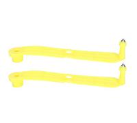 Acouto Accessori per Animali da Fattoria 20 Pezzi 20pcs Orecchini di Bestiame per Bestiame per Bestiame di Capra in Bianco con Materiale PU, Durevole e Raffinata, Idetificazione per