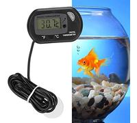 Acouto Accessori per Pesci Cablati del Sensore per Sensore LCD Digitale Small Squisito e Conversione Aquarium Controlleraquarium Termometro del Termometro (BLACK)