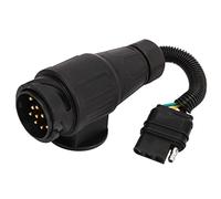 Acouto Adattatore per Spina per Rimorchio EU 13 Vie da Rotondo a US 4 Vie Convertitore Connettore Piatto per Rimorchio Spina di Conversione per Adattatore per Piatta Americana per a 13 da a a 4