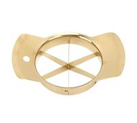 Acouto Affettatrice per Mele, Tagliafrutta Professionale, Divisore Salva-manodopera in Acciaio Inossidabile 304 per Mele, Arance, Pere, Impugnatura Ergonomica, Presa Facile (GOLD)