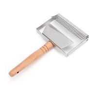 Acouto Apicoltore Portatile Raschietto, Pala Apicoltura Professionale del in Acciaio Inossidabile con Impugnatura in Legno Ergonomico per Aree Ad Alveare