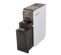 Acouto Armadietto da Bagno, Compatto e Sottile con Ruote Girevoli, Organizer a 3 Livelli per un Utilizzo Efficiente dello Spazio Nei Bagni di Piccole Dimensioni (2 livelli)