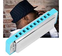 Acouto Armonica a 10 Fori Blues Ab Key Arpa Strumento Musicale a Fiato Pratica per Principianti -20DBianco Utilizzato per The of Begi Armonica a 10 ForiArmonicaBlues HarmonicaAb Key HarmonicaMusical