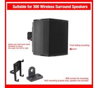 Acouto Assemblaggio della Parete da Parente di Altoparlanti Stand Metallico Supporto per la Parete di Metallo per Soundbar 300, Installazione Efficiente dello Spazio Lunga Durata di Servizio